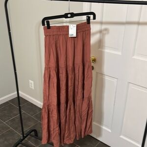 Rust colored Gypsy skirt..new
